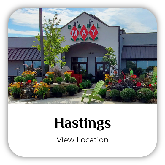 Hastings, Nebraska, Earl May Garden Center storefront.